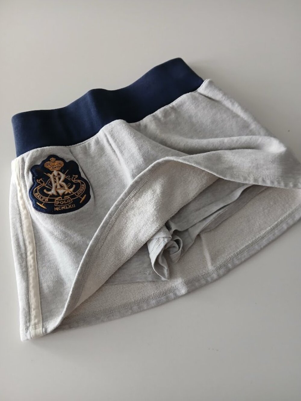 RALPH LAUREN Kids Skort - Grey & Blue - size M 8/10